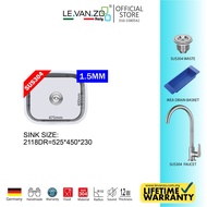 LEVANZO KITCHEN SINK UNDERMOUNT =THICKNESS: - 1.5MM- 2118DR