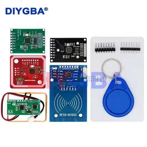 RFID module RC522 MFRC-522 RDM6300 Kits S50 13.56 Mhz 125Khz 6cm With Tags SPI Write & Read for ardu