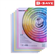 Uni A4 Colour Paper Assorted 80gsm 100 Sheets S-1300