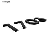 [happyss] Address Big Modern Door Alphabet Floag House Number Letters Sign #0-9 Black Numbers 125mm 5 in Home Outdoor SG
