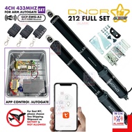 DNOR 212 ( 4CH 433MHZ ) A3 SWING AND FOLDING HEAVYDUTY DREAM ARM ( FULL SET) AUTO GATE SYSTEM