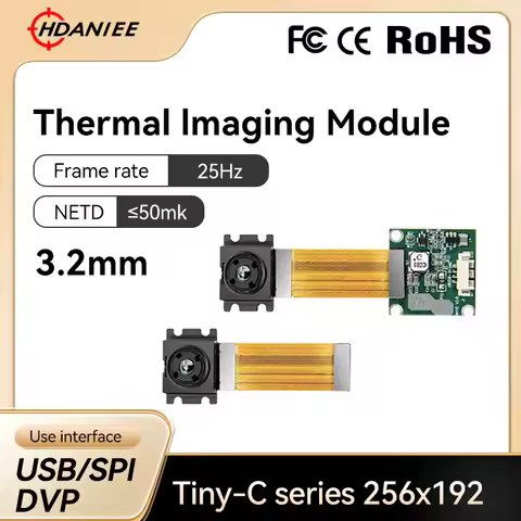 Tiny1-C Thermal Imaging Module 25Hz 256*192 LWIR Uncooled Infrared Detector 3.2mm 12um Pixel 8-14um 