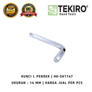 TEKIRO L-WRENCH PER PCS 14 MM SHORT L-WRENCH SET TOOLS TOOLS TEKIRO L-WRENCH Short pcs 14 mm