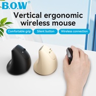 BOW MD190mini 2.4G Ergonomic Mouse Wireless Bluetooth & USB Dual-mode Silent Mouse Office Cute Pink 