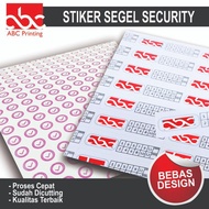 Sticker Segel Pecah Telur kecil 0.5cm Cetak Custom Security