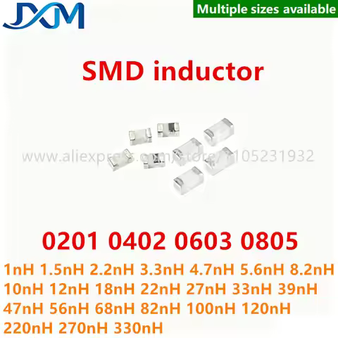 100pcs/lot 0201 0402 0603 0805 SMD Inductor 1.5 2.2nH 3.3nH 4.7nH 5.6nH 8.2nH 10nH 18nH 27nH 33nH 39