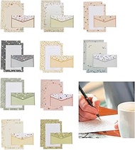 SUpoetry 90 Pieces Stationery And Envelopes, Letter Writing, A5 Letterheads, Suitable For Writing Le