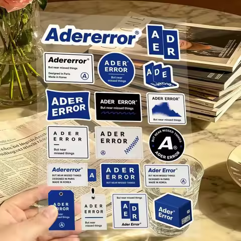 A-Ader E-Error Japanese Motorcycle Sticker Suitable for Motorcycle Body Reflective Car Sticker Helme
