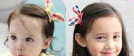 【小粟米】寶寶 兒童 小花童 髮飾 立體蝴蝶结 點點 格紋 髮夾 多色可選(有現貨)
