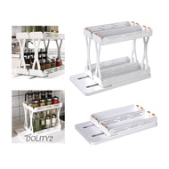 [Dolity2] Pull Out Seasoning Rack Cupboard Multi Purpose Kitchen Cabine Display Shelf