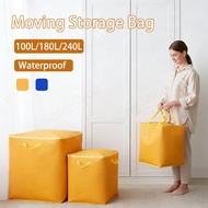 100L-240L/Waterproof Moving Bag Double Zipper Oversized Clothing Storage Waterproof Luggage Bags Fol