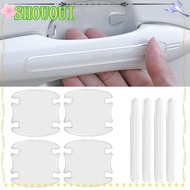 SHOUOUI 4/8pcs Car Door Handle Bowl Invisible Scratch-proof Door Handle Protector Cars Sticker