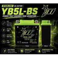BATTERY YB5L BS EX5 KRISS /LC135 V1 /E BONUS /EGO /SRL110 115Z 115ZR /SRX 105/NOUVO/SPORT RIDER 125/