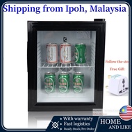 In Stock💖30L/50L Mini Glass Door Refrigerator Mini Dormitory Hotel Room Refrigerator Display Fridge 