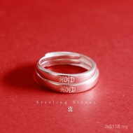 Couple s925 Ring Jewelry Ring Men Women Sterling Silver Unique Ring Happy Character Silver Jewelry E