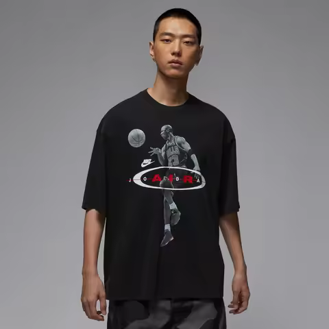 NIKE 2025 Men's AS M J BRK 2AIR REIssuE SS CRW Knitted T-shirt IF1805-010