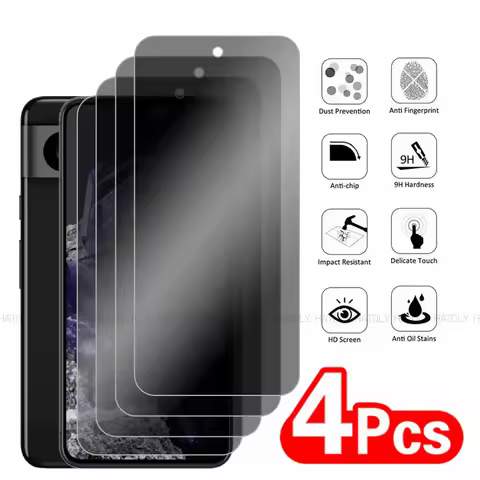 2/4PCS Anti-Spy Screen Protector For Google Pixel 8 Privacy Tempered Glass For Google Pixel 8 Privac