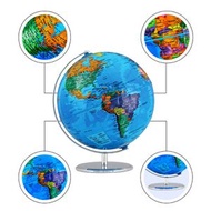 全城热卖 - 【32cm电镀金属底座-英文政区球无灯+送ar】英文版地球仪 世界地图 欧美地图 地球仪摆件