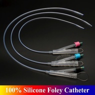 10PCS Medical 2-Way Silicone Foley Catheter Cannula 6Fr 8Fr 10Fr Canine Dog Urinary Catheter Veterin