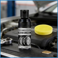 Car Tire Coating Cream Hydrophobic Leather Care Stain Resistant Vehicles Tire Rim Shine Coating Crea