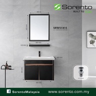 SORENTO SRTBF31415 Stainless Steel Bathroom 6 in 1 Basin Cabinet Set Ceramic Basin + Basin Tap/Water