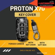 PROTON X-70 X70 Keyless Remote Car Key Control Cover Hard Case Key Case Key Cover Casing (Carbon Fib