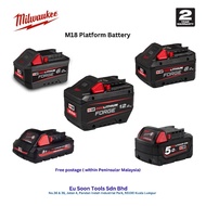 Milwaukee M18 Red Lithium Battery | HB3 3.0ah | B5 5.0ah | FB6 6.0ah | FB8 8.0ah | FB12 12.0ah