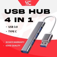 4 in 1 USB Hub Type C USB2.0 Type C 3.1 to 4K HDMI USB 3.0 RJ45 OTG Adapter USB Splitter compatible for MacBook Pro Air