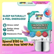CENTRUM Calm & Rest Sleep Probiotics Supplement, Melatonin Free, Sleep Naturally, Stress Relief, Ene
