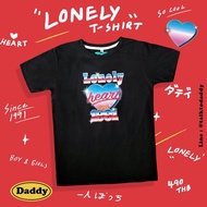 DADDY | Lonely Heart 1991 Cool Printed Black T-Shirt
