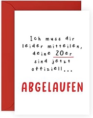 Central 23 30th Birthday Card For Her - 20s Are Now Official. Expired - Funny Greeting Card For Him 