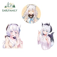 ➳EARLFAMILY 13cm for Hololive Shirakami Fubuki Anime Car Stickers Scratch-Proof DIY Decal Windsh 【6
