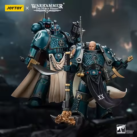 JOYTOY Warhammer 40k 1/18 Action Figures Anime 12.6cm Alpha Legion Legion Praetor with Power Sword H