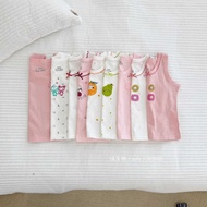 Mesh Children's Vest Class A Maternal Infant Grade 98 Cotton Close-Fitting Underwear Boys Girls Baby