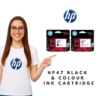HP | 47 BLACK COLOUR | 47 TRI-COLOUR | INK CARTRIDGE | FOR PRINTER MODELS : 4825/ 4826/ 4828/ 4877/ 