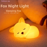 TOBIE Little Cartoon Night Light, 3 Level Brightness 20min Timer Silicone Night Light, USB Rechargea