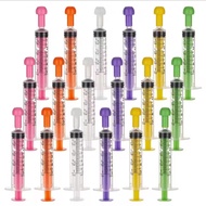 10pcs Disposable Colorful Pet Syringe Feeder With Caps individually Packed,Easy to Use Pet Water Fee