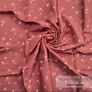 kain katun rayon Viscose motif terbaru cantik bunga kecil satu warna 