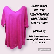 Plus Size T-shirt Blouse Lengan Pendek Bundle (Album 3) / Oversize shirt woman / Big size shirt woma