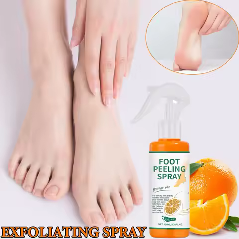 Orange Oil Foot Peeling Spray Orange Extract Hydrating Foot Care Spray For Dead Skin Removal Calluse