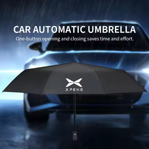 For Xpeng Xiaopeng P7 P5 G3 G9 G3i Mega Car Fully Automatic Folding Sun Umbrella Sunshade With Logo 
