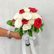 Bunga Tangan Pengantin Mawar Fresh Buket Pernikahan