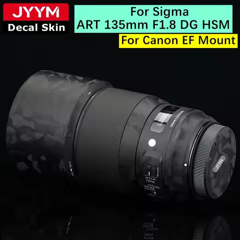 For Sigma ART 135mm F1.8 DG HSM (For Canon Mount) Decal Skin Vinyl Wrap Film Camera Lens Protective 