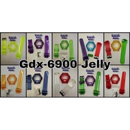 GDX-6900 MULTI COLOR CRYSTAL CLEAR BAND AND BEZEL BNB/Tali Jam Tangan/Casio G Shock /Jelly/Matt/fash