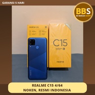 HP Second Realme C15 4/64, Original, Resmi Indonesia, Bekas