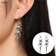 Oathnic Punk Skeleton Exaggerate Earrings Stud Skull Dangle Earrings Halloween Jewelry