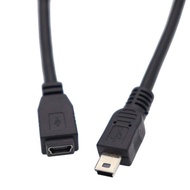 ViViSun USB2.0-Mini B延長ケーブル USB2.0-Mini B to Mini B 5PIN５芯線ケーブル オスtoメス