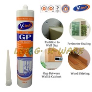 V-TECH VT-226 Acrylic Silicone I Gap Sealant I 450GM GP GAP SEALANT I White Paintable Silicone