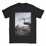 Alex Honnold Half Dome Painting T-Shirt For Men Round Neck Pure Cotton Short Sleeves Size 6XL
