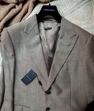 Giorgio Armani 正品全新 (➡️Original $16,500) Men Single-breasted Jacket Blazer (Light Brown), made in It
